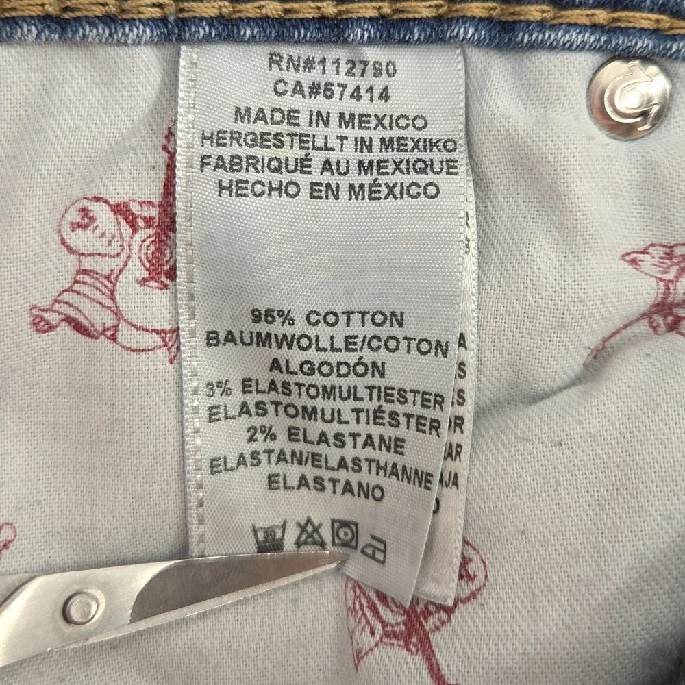 True Religion Skinny Fossil Silk Big T Jeans in Desperado Ride W/ Flaps Men's 33